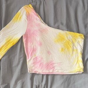 Tie Dye One Sleeve Top